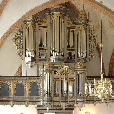 Fakse kirkes orgel, bygget hos Marcussen i Aabenraa