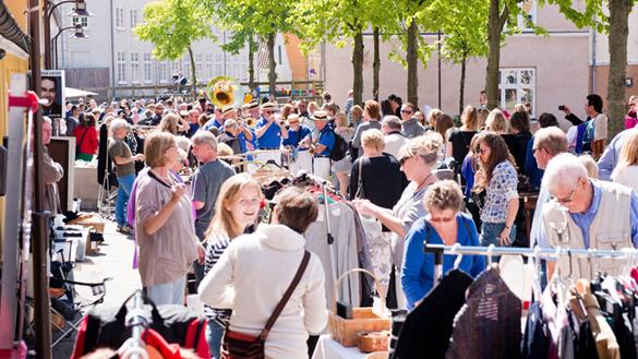 Loppemarked Helsingør Simon Spies Plads